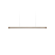 подвесной линейный светильник горизонтальной формы голубого оттенка