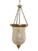 Golden Mosaic Glass Big Bell Jar Hanging Light подвесной светильник FOS Lighting CL59-Moti-B-HL3