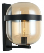 настенный светильник бра с полукруглым плафоном бронзового цвета