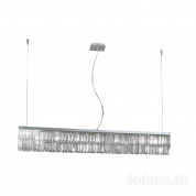 Kolarz Prisma 314.810.5 подвесной светильник хром ширина 160cm высота 28cm мин. высота 33cm макс. высота 250cm 10 ламп g9