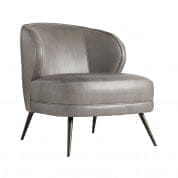 8148 Kitts Chair Mineral Grey Leather Arteriors мягкое сиденье