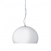 подвесная люстра куполообразной формы белого цвета