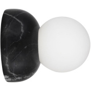 настенный светильник с шаровым плафоном на мраморном основании