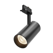 трековый прожектор черного цвета с поворотной головкой