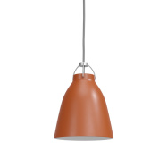 подвесной светильник с купольным плафоном терракотового оттенка