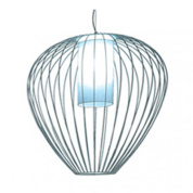 уличная люстра с глянцевым покрытием и округлым абажуром