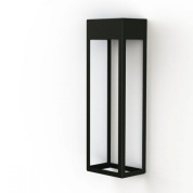 уличный настенный светильник прямоугольной формы чёрного оттенка