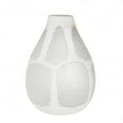 109823 Vase Saree white стеклянное украшение Eichholtz