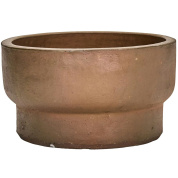 садовый горшок антикоричневого цвета с матовым покрытием