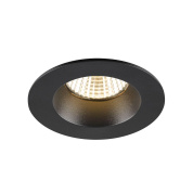 1007442 SLV NEW TRIA® UNIVERSAL 68 ROUND светильник встраиваемый IP65 с LED 8.6Вт, 2500/3000/4000K, 370/410/410лм, 38°, димм., черный