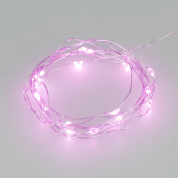 декоративная светодиодная гирлянда на тонкой проволоке