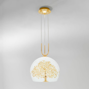 подвесной светильник с круглым стеклянным плафоном