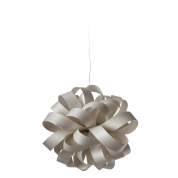 подвесной светильник с серым плафоном из лент