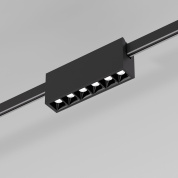 магнитный трековый линейный светильник с рядом утопленных светодиодных модулей