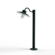 садовый боллард с плафоном черного оттенка