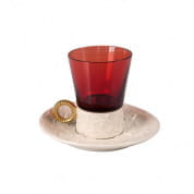 Ramz by villari ruby tea cup & saucer чашка, Villari