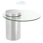 111433 Side Table Equilibre polished stainless steel Eichholtz