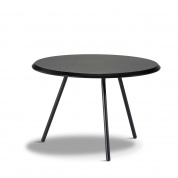 Soround coffee table Black ash O60xH40,50  Woud, кофейный столик