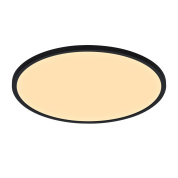 потолочный светильник черный с матовым рассеивателем