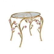 Camelia small coffee table - gold & pink столик, Villari