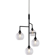 подвесной светильник с четырьмя прозрачными шарами