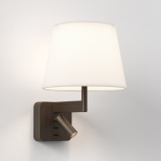 1480017 Astro lighting Beaumont настенное бра для чтения с текстильным абажуром бронза