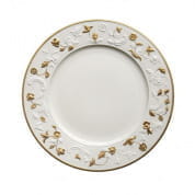 Taormina white & gold dinner plate 0004843-402 тарелка, Villari