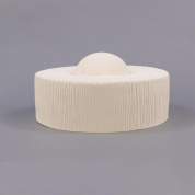 керамический абажур цилиндрической формы с матовой белой текстурой