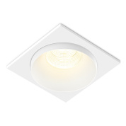 встраиваемый потолочный светильник квадратной формы с утопленным источником света