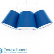 CLUSTER подвесной светильник frauMaier Cluster 3 shades bleu/bleu/bleu