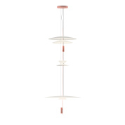 подвесной светильник медного цвета с круглыми дисками