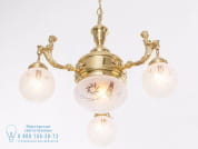 Fortuna Подвесной светильник из латуни ручной работы Patinas Lighting PID245081