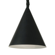 подвесной светильник с конусным абажуром и металлическим внутренним слоем