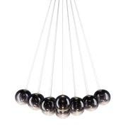 дизайнерская люстра с дымчатыми элементами из стекла