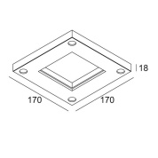 28400 0110 Delta Light ACCESSORIES МОНТАЖНЫЙ КОМПЛЕКТ ENTERO SQ-M CSC