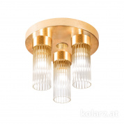 Kolarz Giro 6010.10330 потолочный светильник сусальное золото ø30cm высота 21.5cm 3 лампы e14