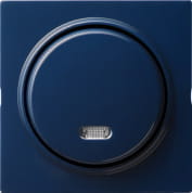 0153 46 Gira Кнопочный выключатель для малого напряжения до 42 В с подсветкой Синий S-COLOR