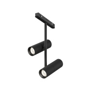 двойной магнитный прожектор чёрного цвета с поворотными модулями 23мм Exility