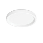 потолочный светильник с белым корпусом и матовым стеклом