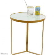 84729 Приставной столик Marble Gold Ø45 Kare Design