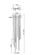 Light stick Maytoni подвесной светильник MOD236PL-L54BS3K латунь