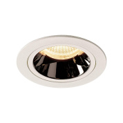 1003861 SLV NUMINOS® M DL светильник встраиваемый 500мА 17.5Вт с LED 2700K, 1550лм, 55°, белый/хром