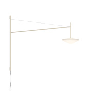 торшер изогнутый белый с металлической стойкой