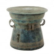 106914 Side Table Drum Thai Antique Green SIDE TABLES Eichholtz