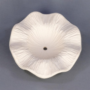 керамический плафон волнистой формы матово-белого оттенка