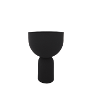 506239002013 TORUS AYTM Чёрный горшок-чаша на устойчивом цилиндрическом основании