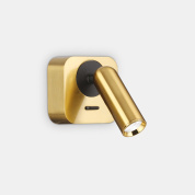 260662 Ideal Lux BEAN AP SQUARE OTTONE настенный светильник (бра) латунь