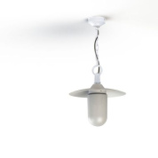 подвесной светильник с одним плафоном в белом корпусе