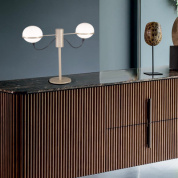 Metal Lux Giro TL 2L настольный светильник дизайнерский прозрачный; шампань 280.212.01