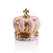 Crown scented candle - pink & gold ароматическая свеча, Villari